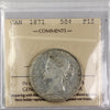 1871 Canada 50-cents ICCS Certified F12