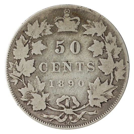 1890H Canada 50-cents Very Good (VG-8) $