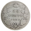 1892 Obv. 4 Canada 50-cents About Good (AG3)