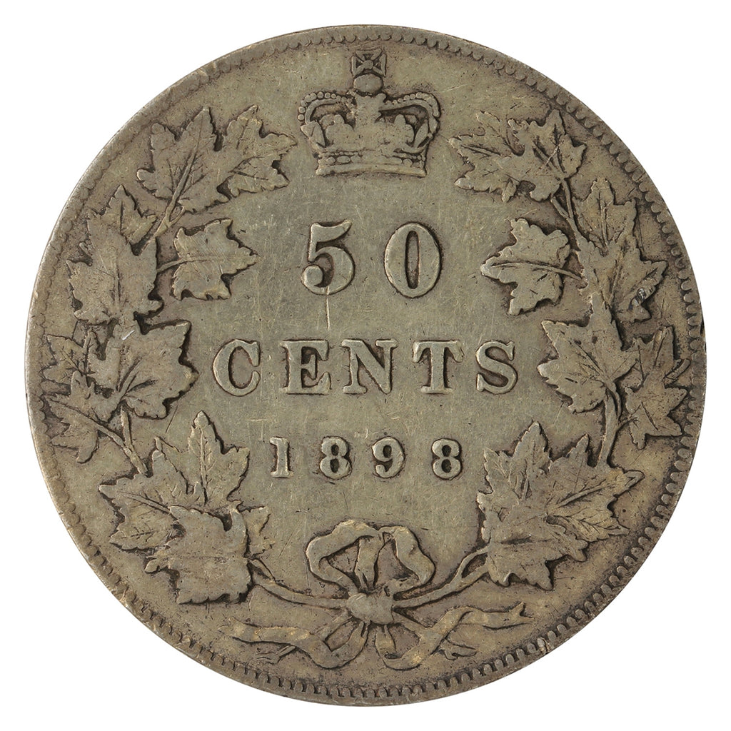 1898 Canada 50-cents Fine (F-12) $