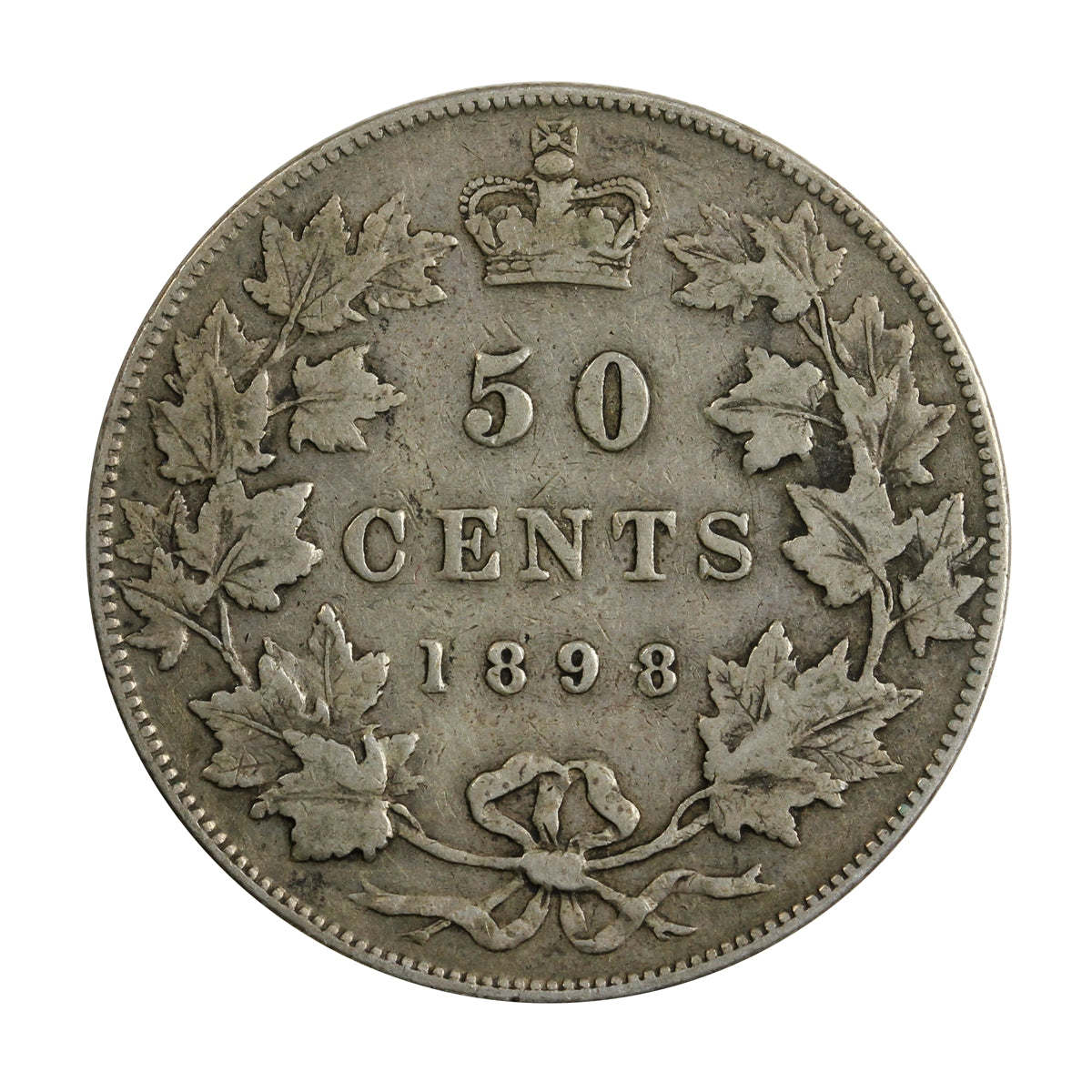 1898 Canada 50-cents F-VF (F15) $
