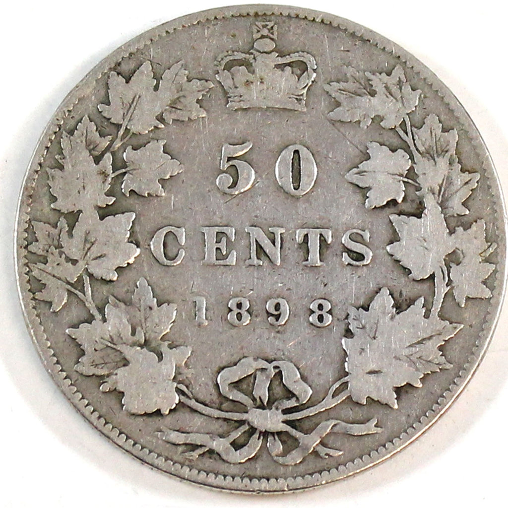 1898 Canada 50-cents Very Good (VG8) $
