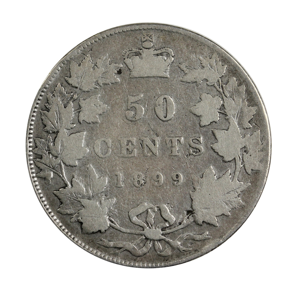 1899 Large 1st 9 Canada 50-cents Very Good (VG8) $