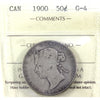 1900 Canada 50-cents ICCS Certified G4