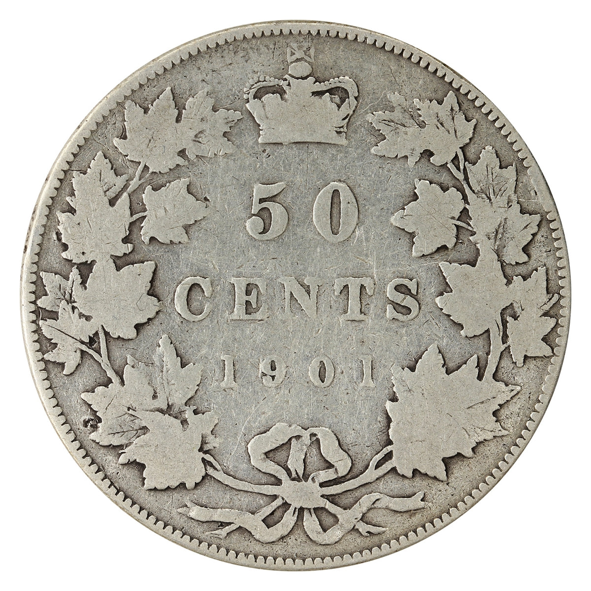 1901 Canada 50-cents Very Good (VG8) $