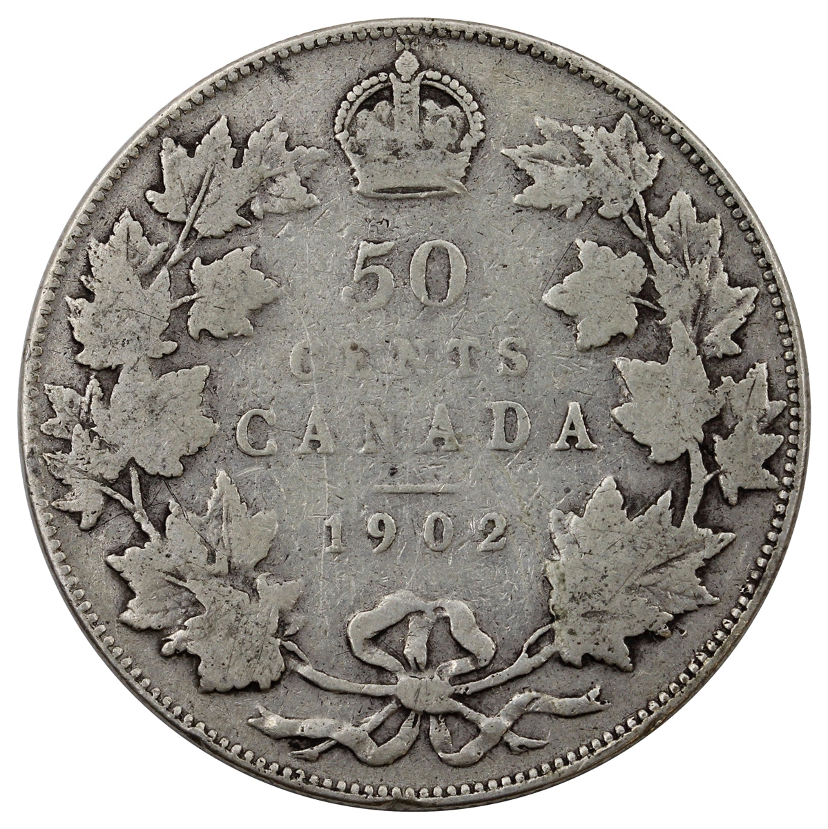 1902 Canada 50-cents Very Good (VG8)