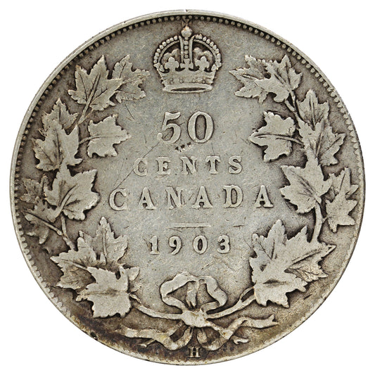 1903H Canada 50-cents F-VF (F15) $