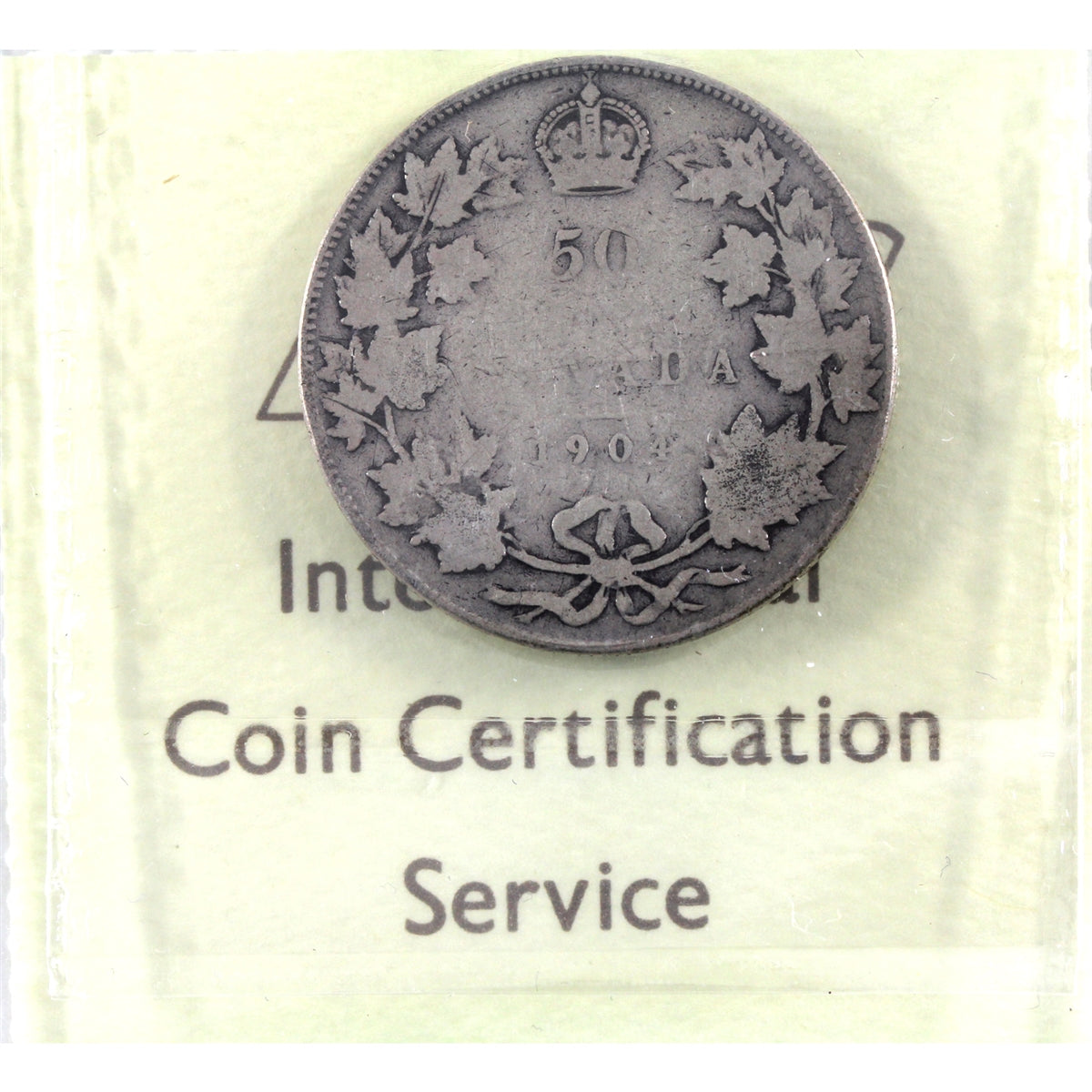 1904 Canada 50-cents ICCS Certified VG8