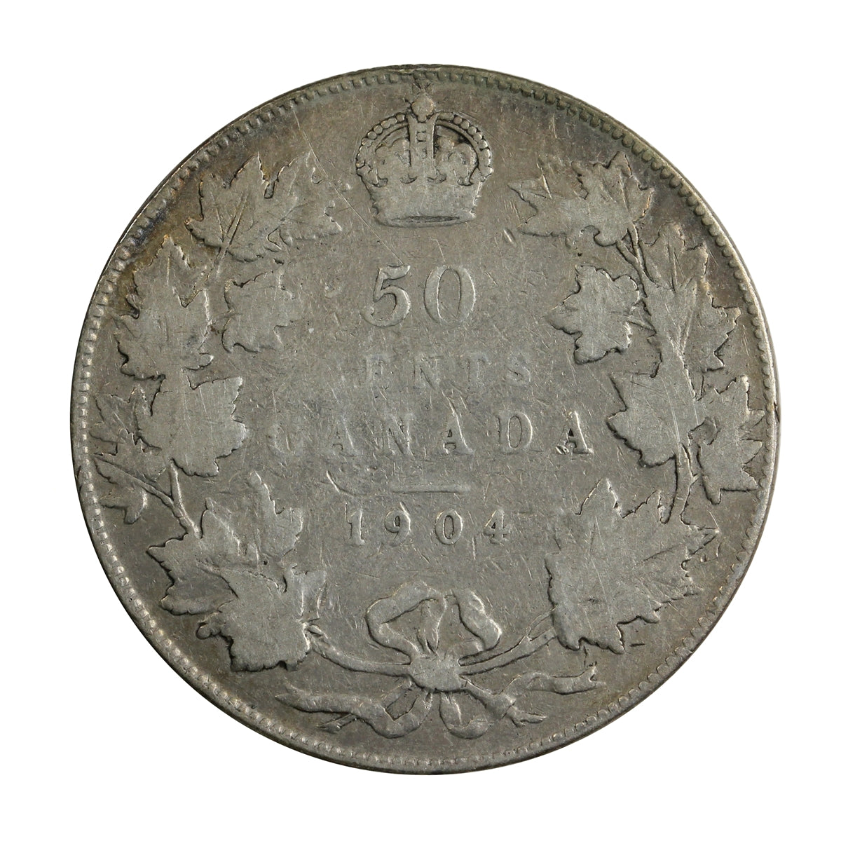 1904 Canada 50-cents VG-F (VG10) $