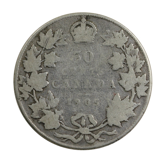 1905 Canada 50-cents Very Good (VG8) $