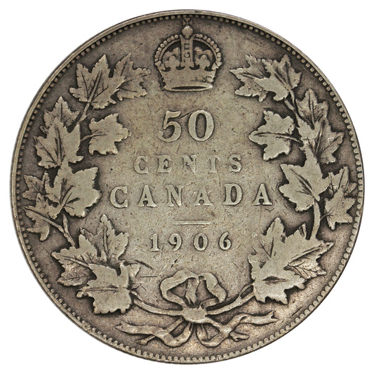 1906 Canada 50-cents Fine (F12) $