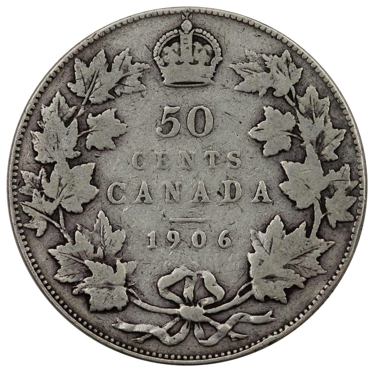 1906 Canada 50-cents VG-F (VG10)