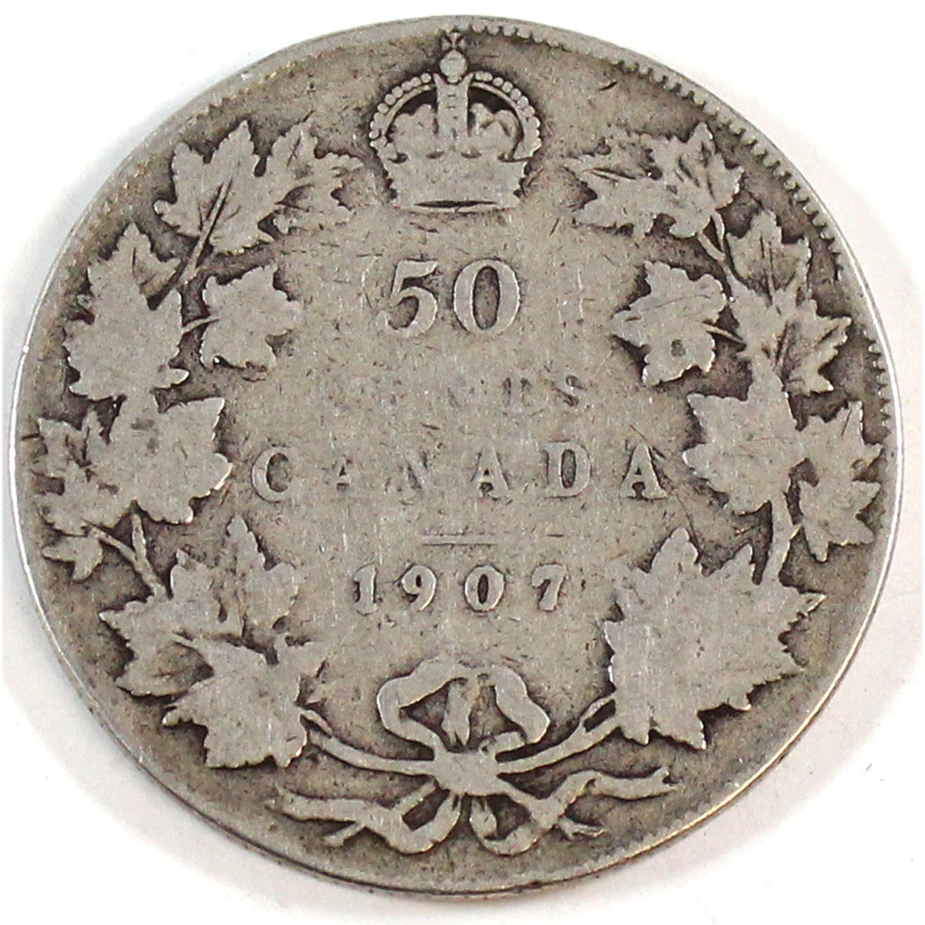 1907 Canada 50-cents G-VG (G6)
