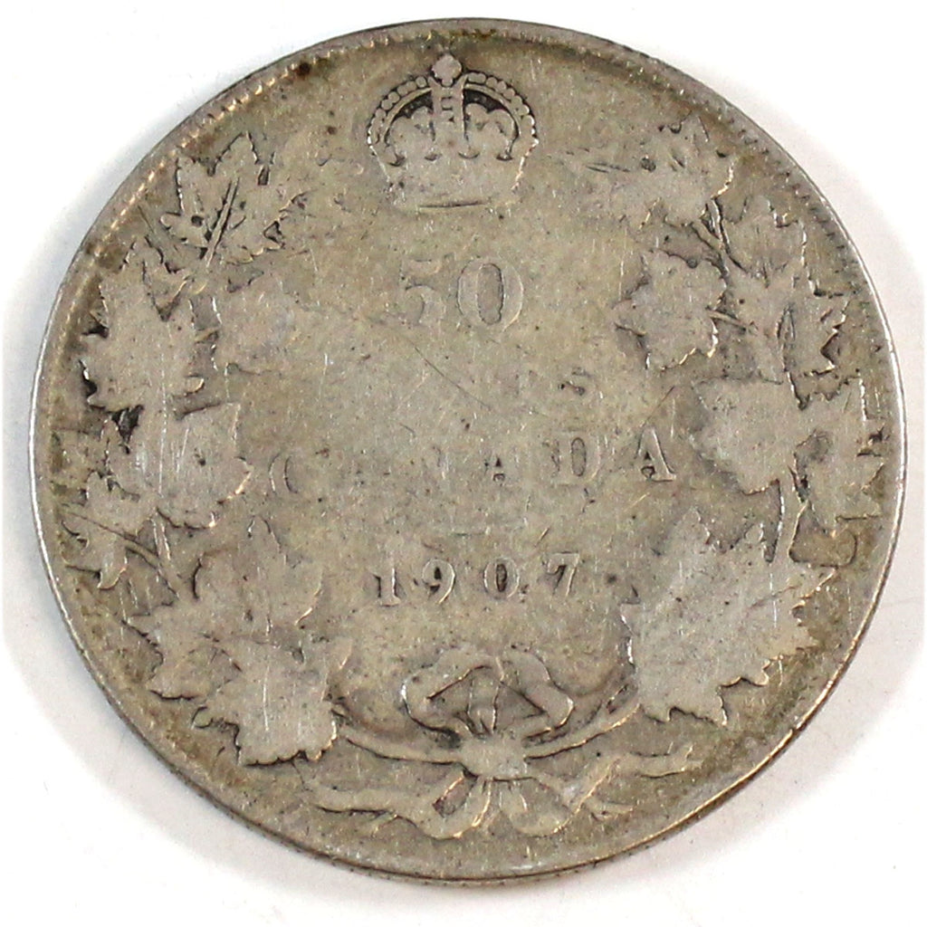 1907 Canada 50-cents Very Good (VG8)