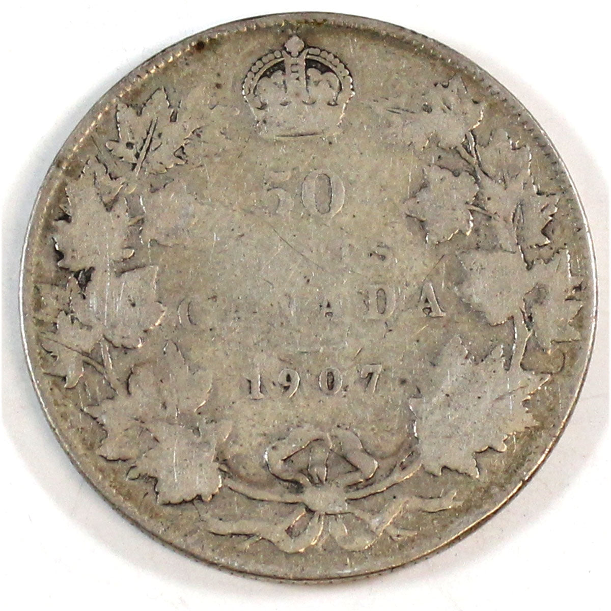 1907 Canada 50-cents Very Good (VG8)