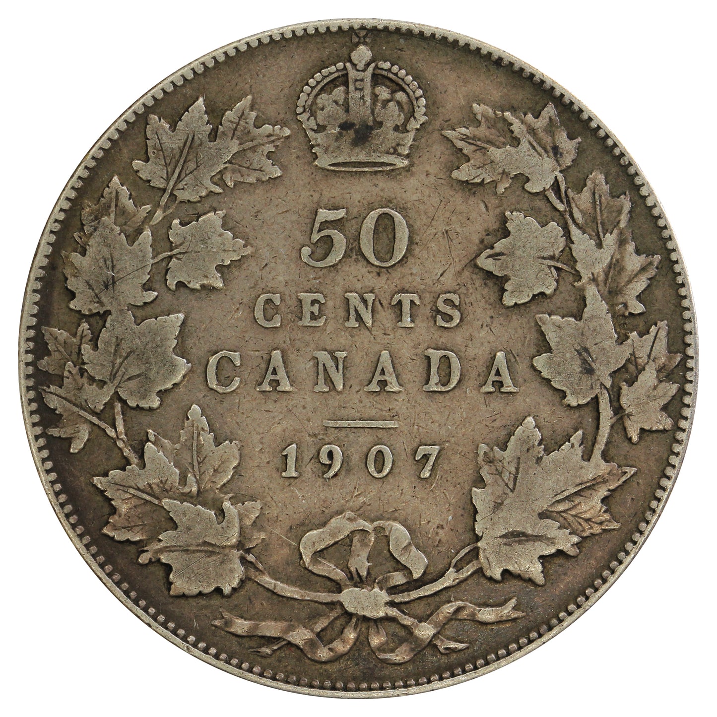 1907 Canada 50-cents VG-F (VG10)