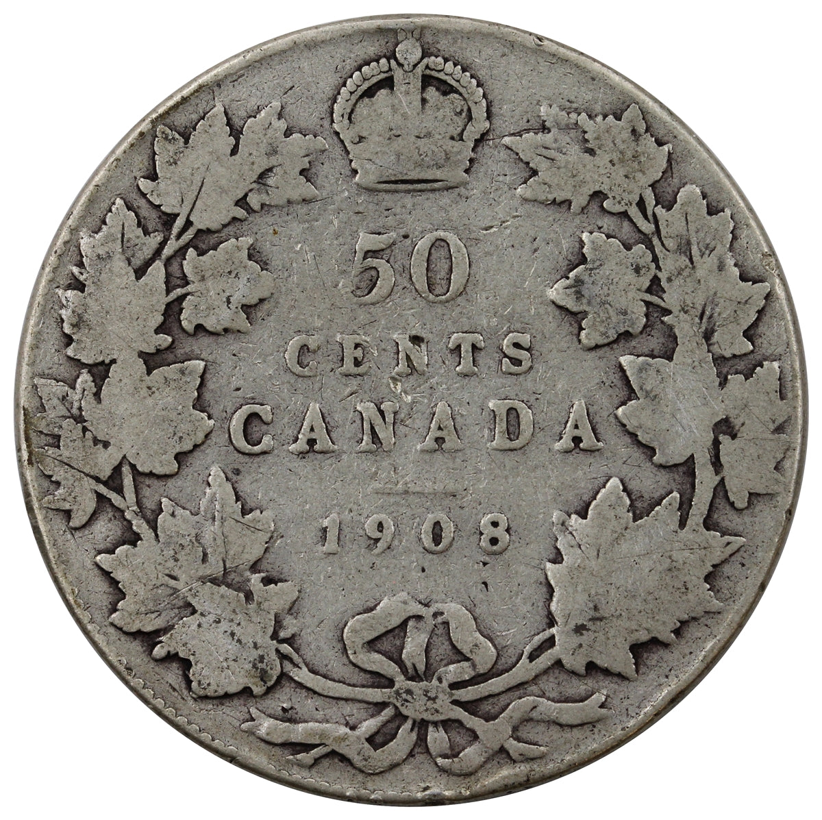 1908 Canada 50-cents G-VG (G6)