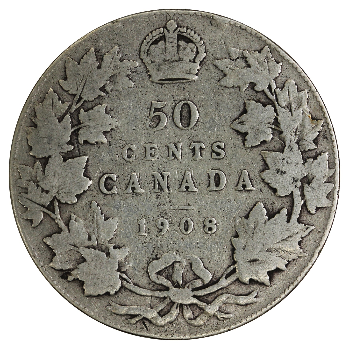 1908 Canada 50-cents G-VG (G6)