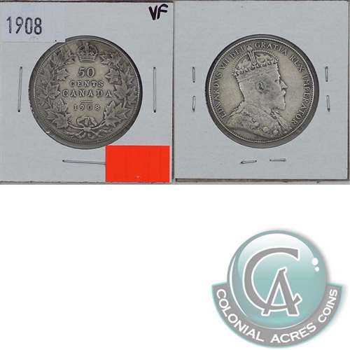 1908 Canada 50-cents Very Fine (VF20) $