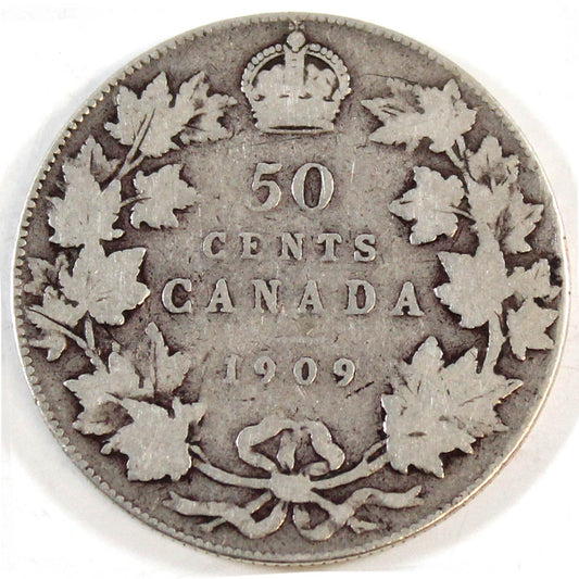 1909 Canada 50-cents G-VG (G6)