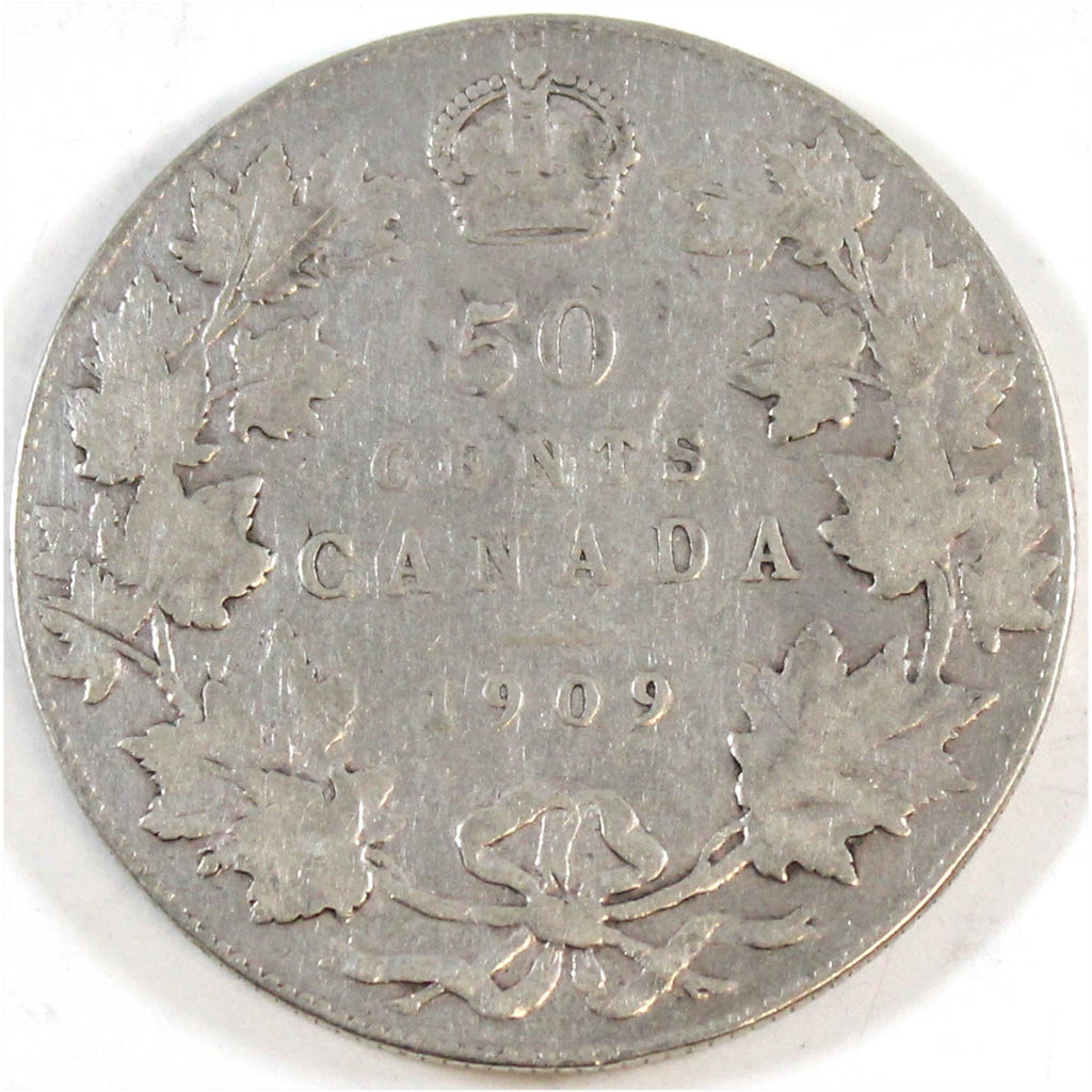 1909 Canada 50-cents Very Good (VG8)