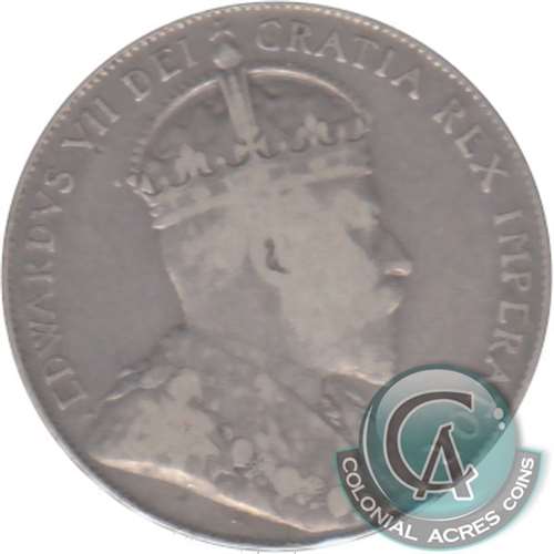 1910 Edwardian Leaves Canada 50-cents F-VF (F15) $