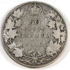 1910 Edwardian Leaves Canada 50-cents G-VG (G6)