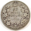 1910 Edwardian Leaves Canada 50-cents Very Good (VG8)