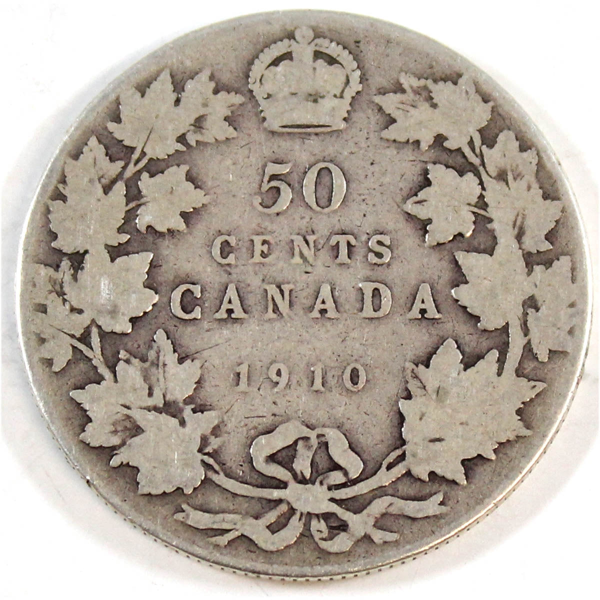 1910 Victorian Leaves Canada 50-cents Good (G4)