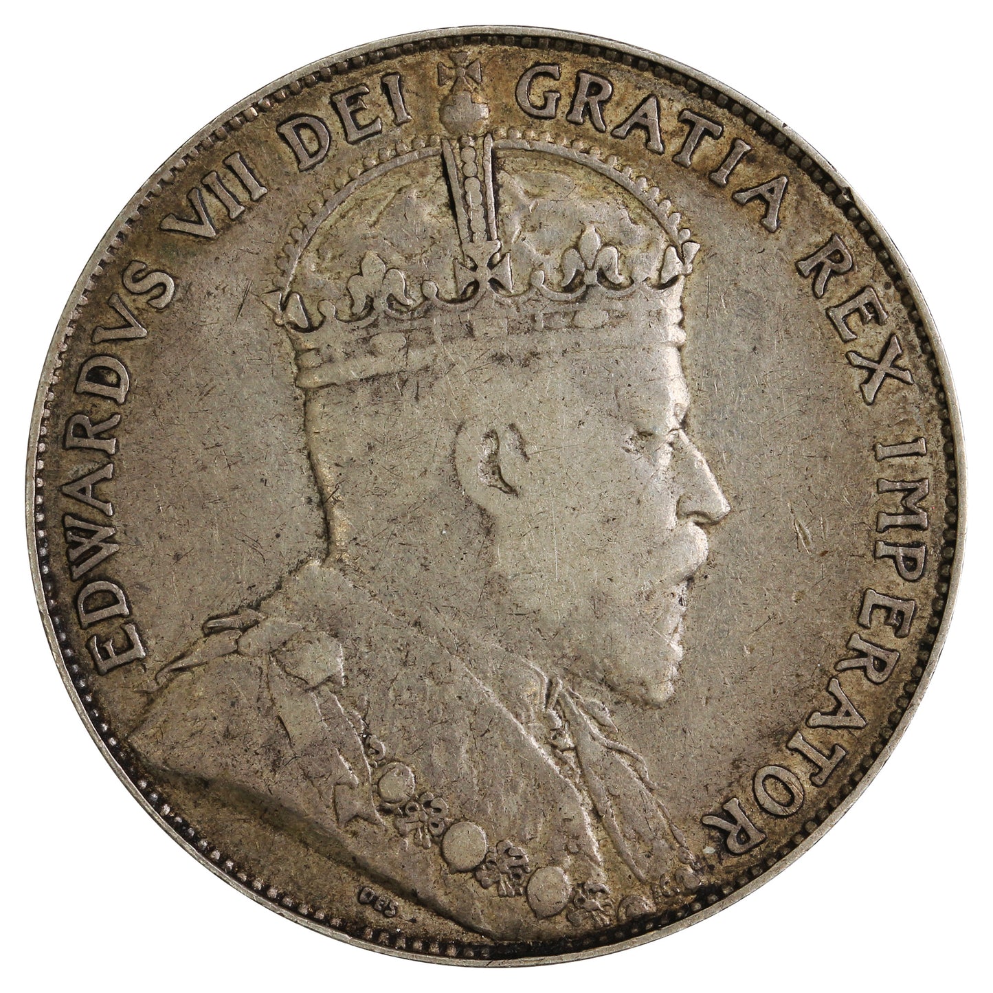 1910 Victorian Leaves Canada 50-cents Very Fine (VF20) $