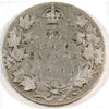 1910 Victorian Leaves Canada 50-cents Very Good (VG8)