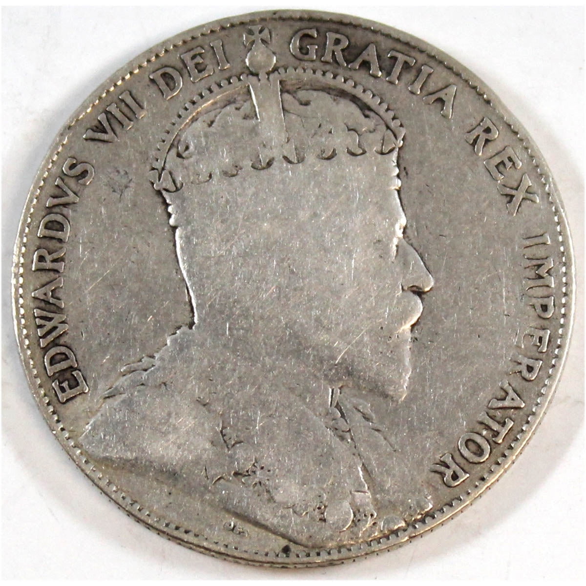 1910 Victorian Leaves Canada 50-cents Very Good (VG8)