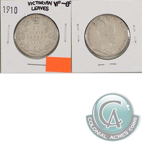 1910 Victorian Leaves Canada 50-cents VF-EF (VF-30) $