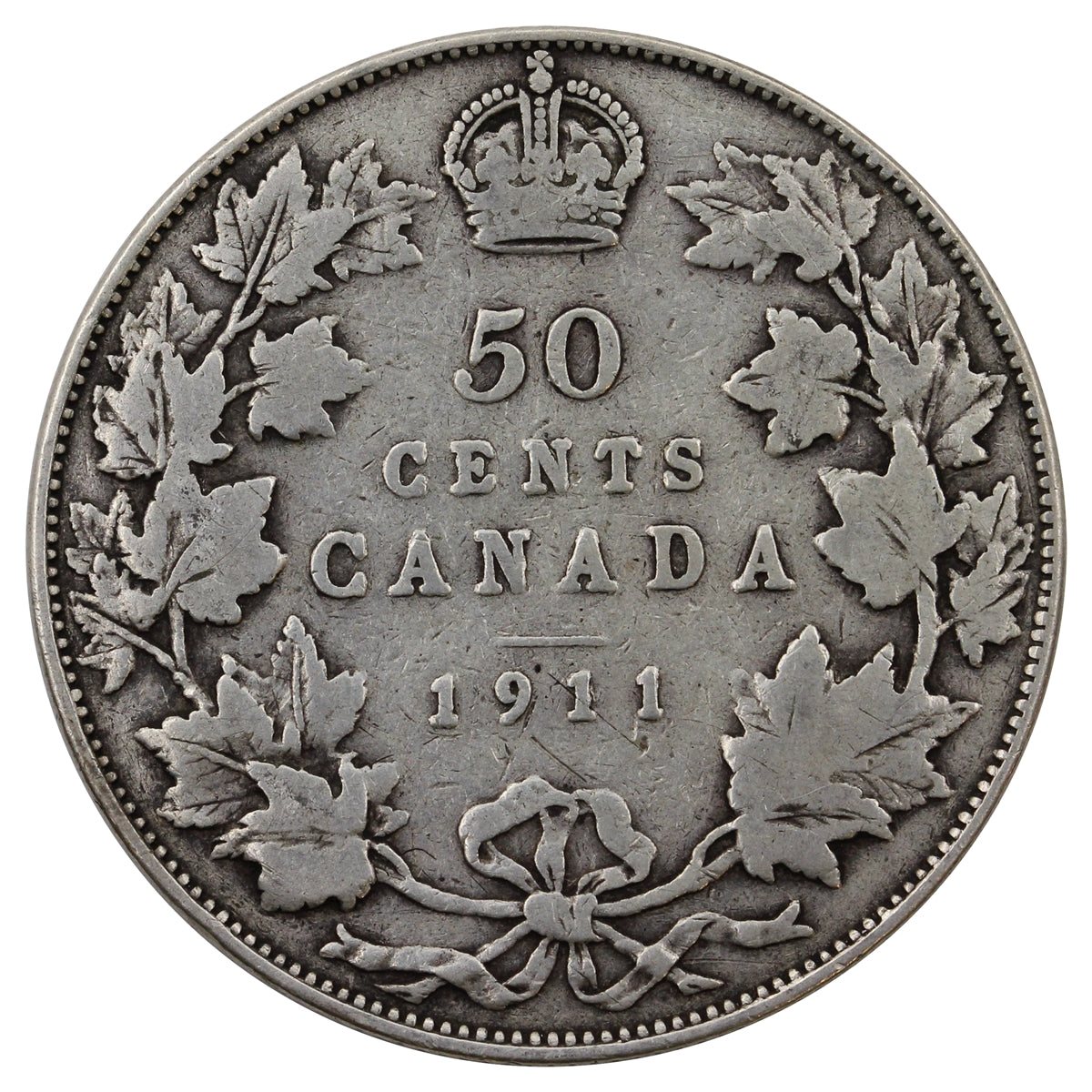 1911 Canada 50-cents Very Good (VG8)