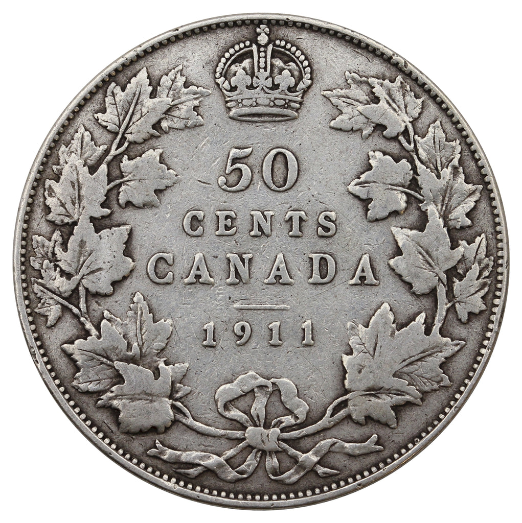 1911 Canada 50-cents VG-F (VG10)