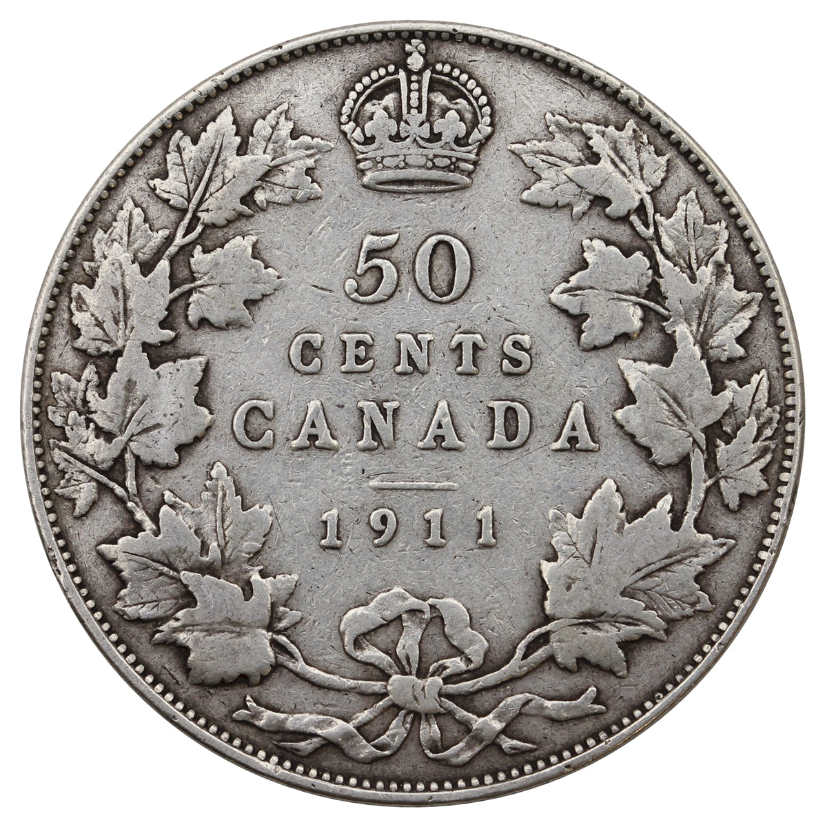 1911 Canada 50-cents VG-F (VG10)