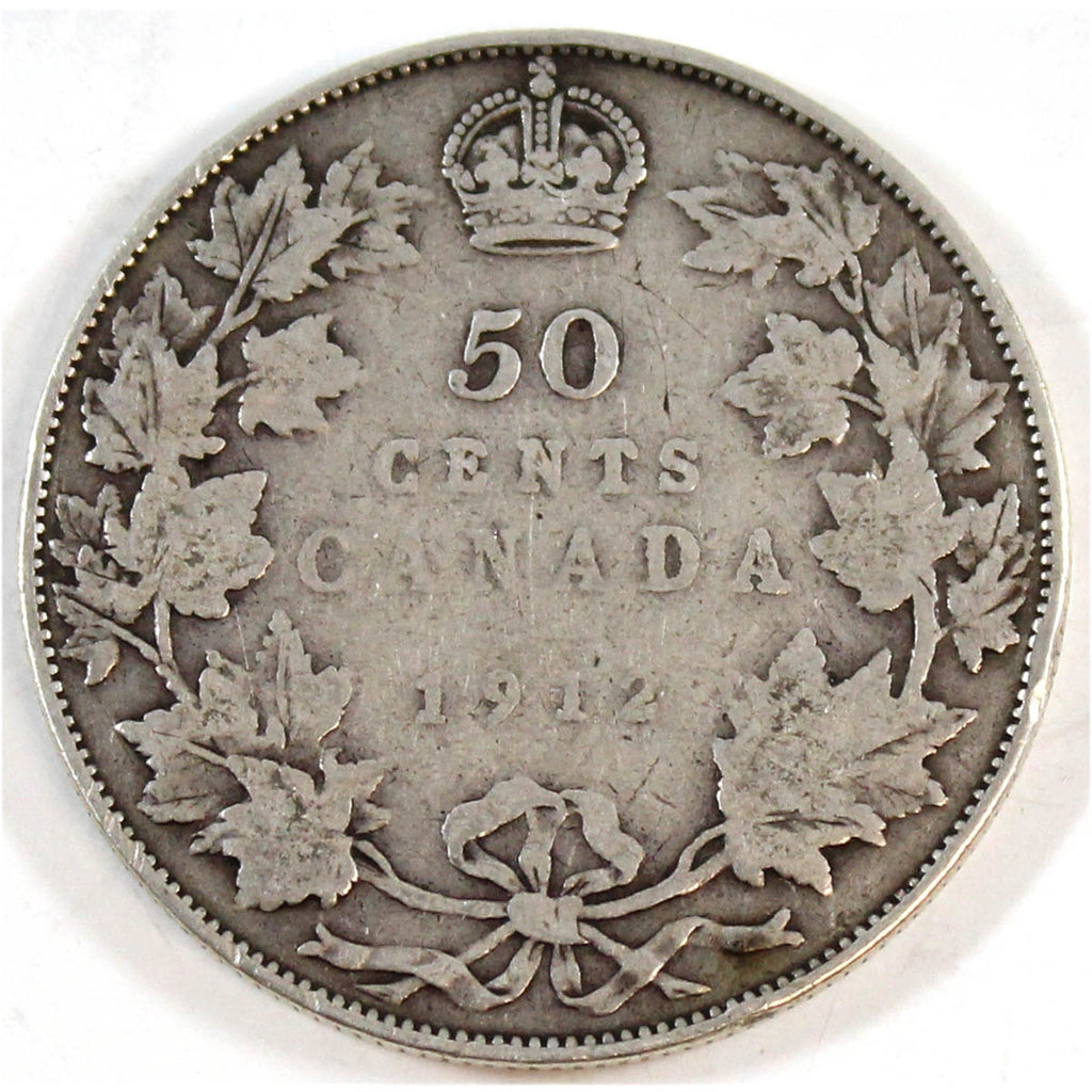 1912 Canada 50-cents Very Good (VG8)
