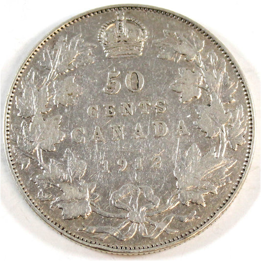 1912 Canada 50-cents VG-F (VG10)