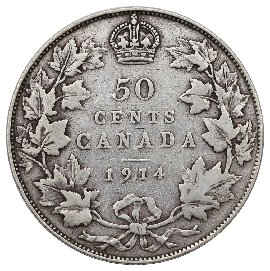 1914 Canada 50-cents Fine (F12) $
