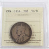 1914 Canada 50-cents ICCS Certified VG8