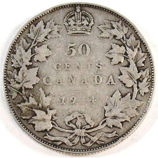 1914 Canada 50-cents VG-F (VG10)
