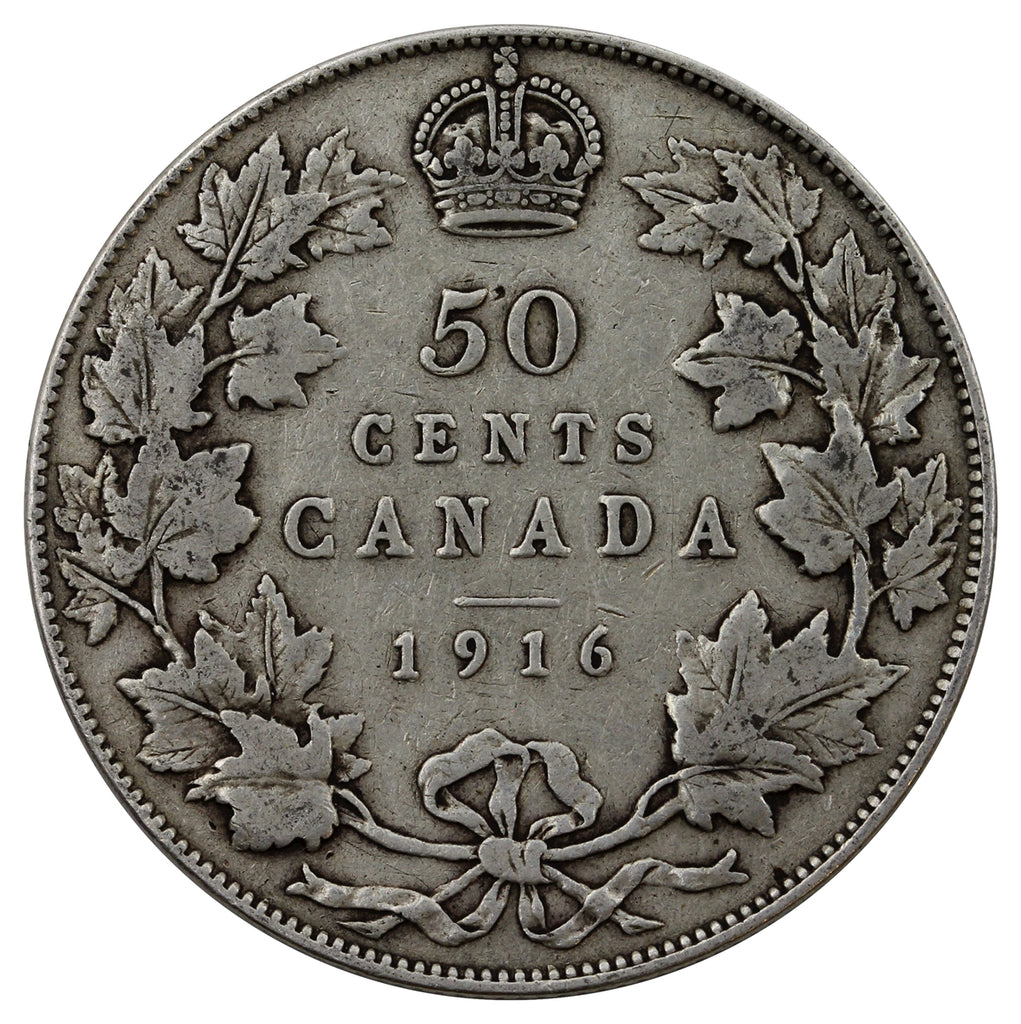 1916 Canada 50-cents VG-F (VG10)