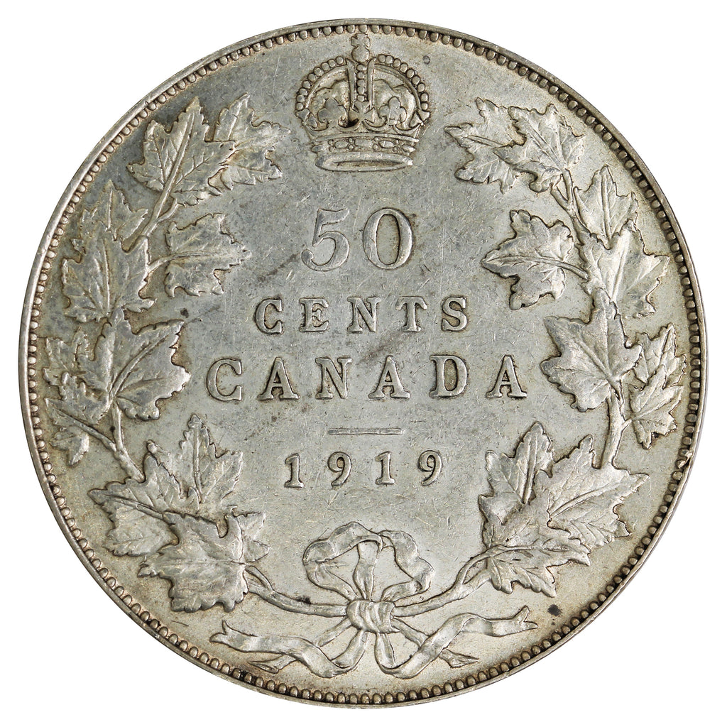 1919 Canada 50-cents Extra Fine (EF-40) $