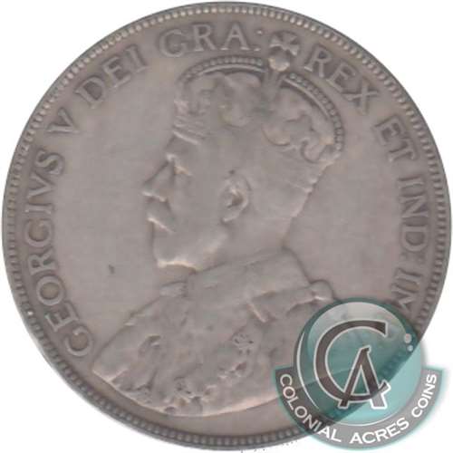 1919 Canada 50-cents Fine (F12)