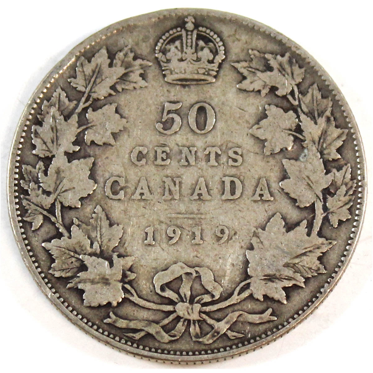 1919 Canada 50-cents Very Good (VG8)