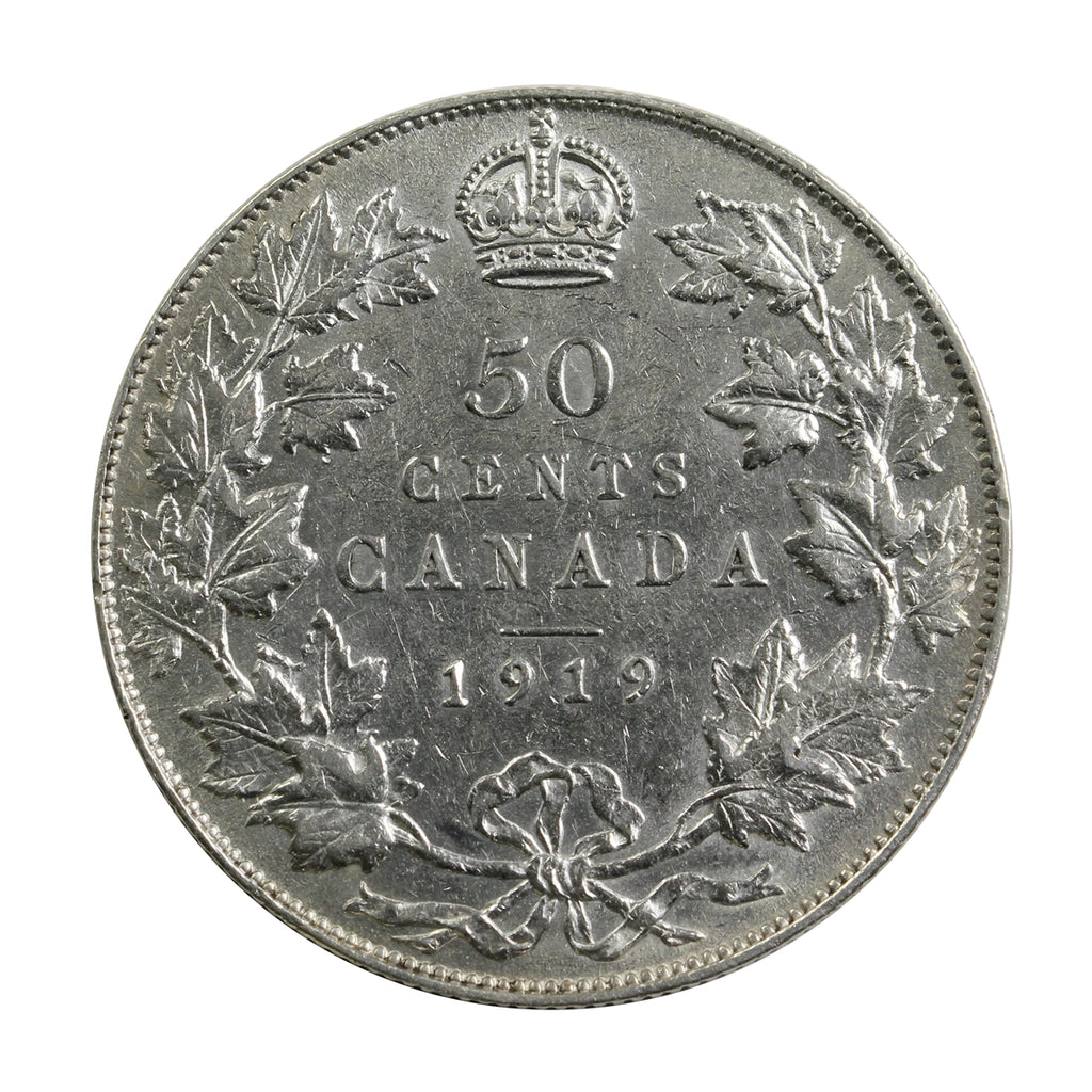 1919 Canada 50-cents VF-EF (VF30) $