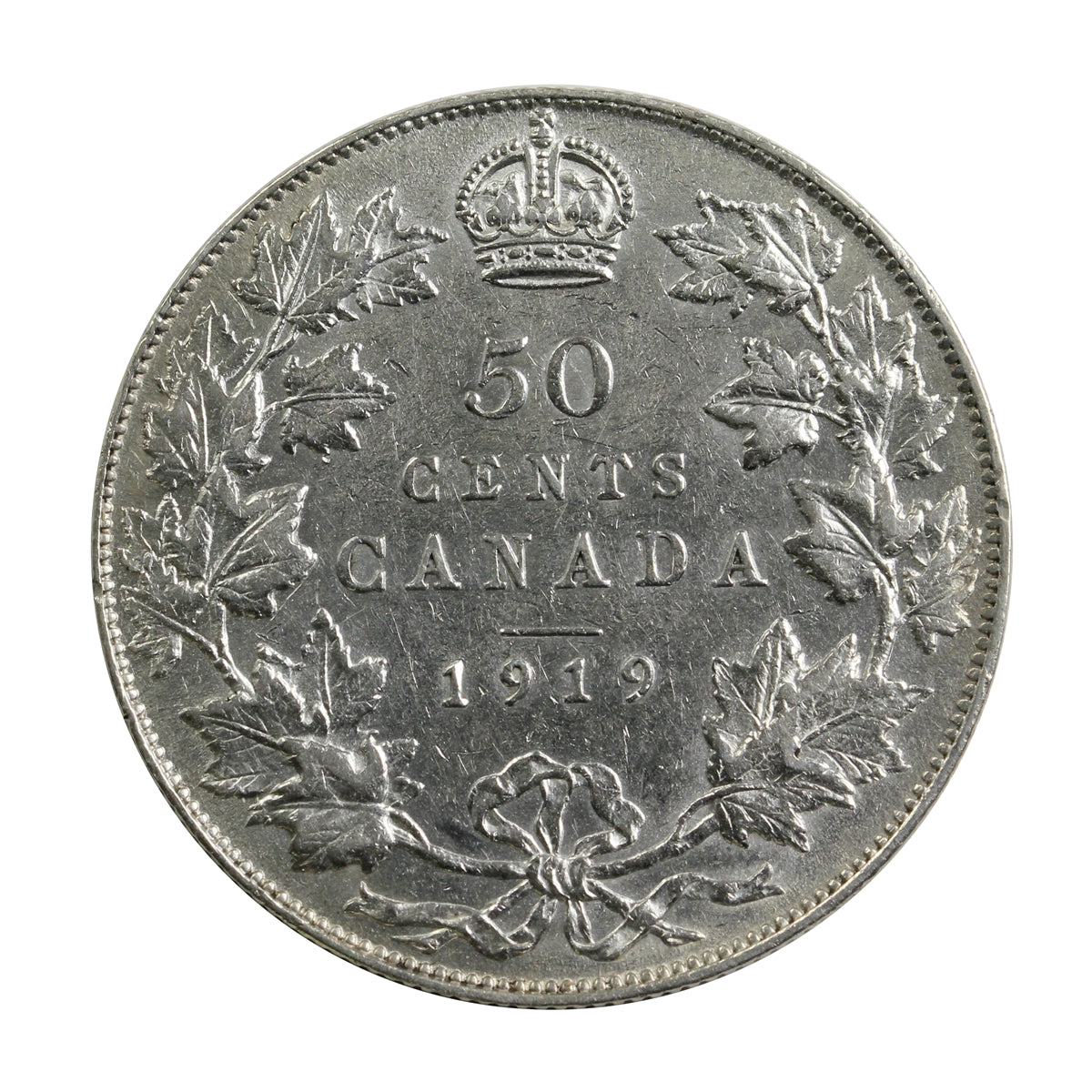 1919 Canada 50-cents VF-EF (VF30) $
