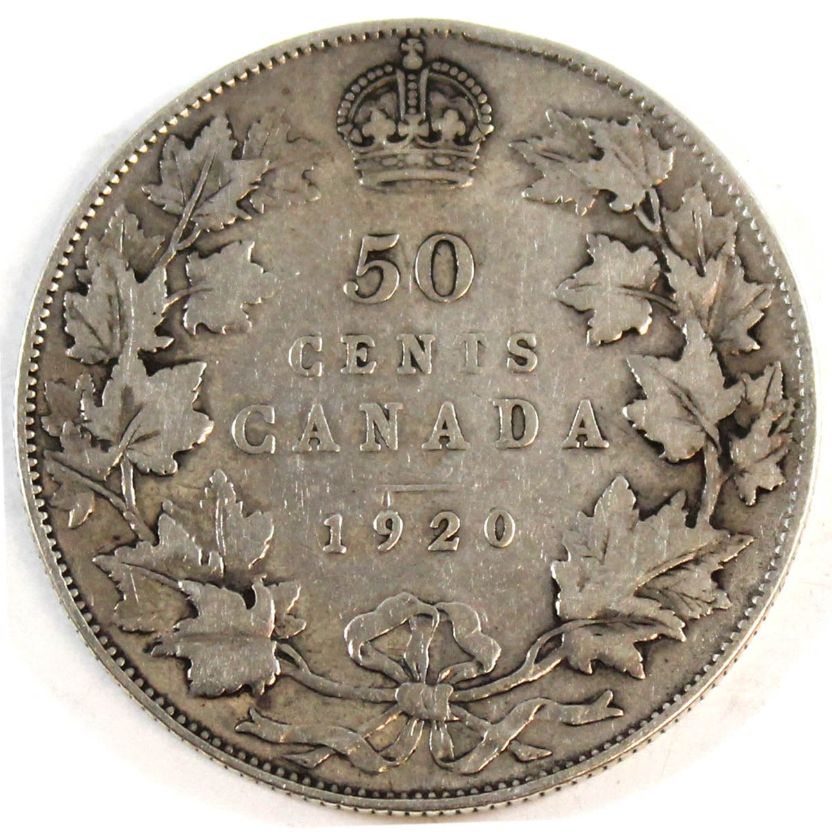 1920 Small 0 Canada 50-cents G-VG (G6)