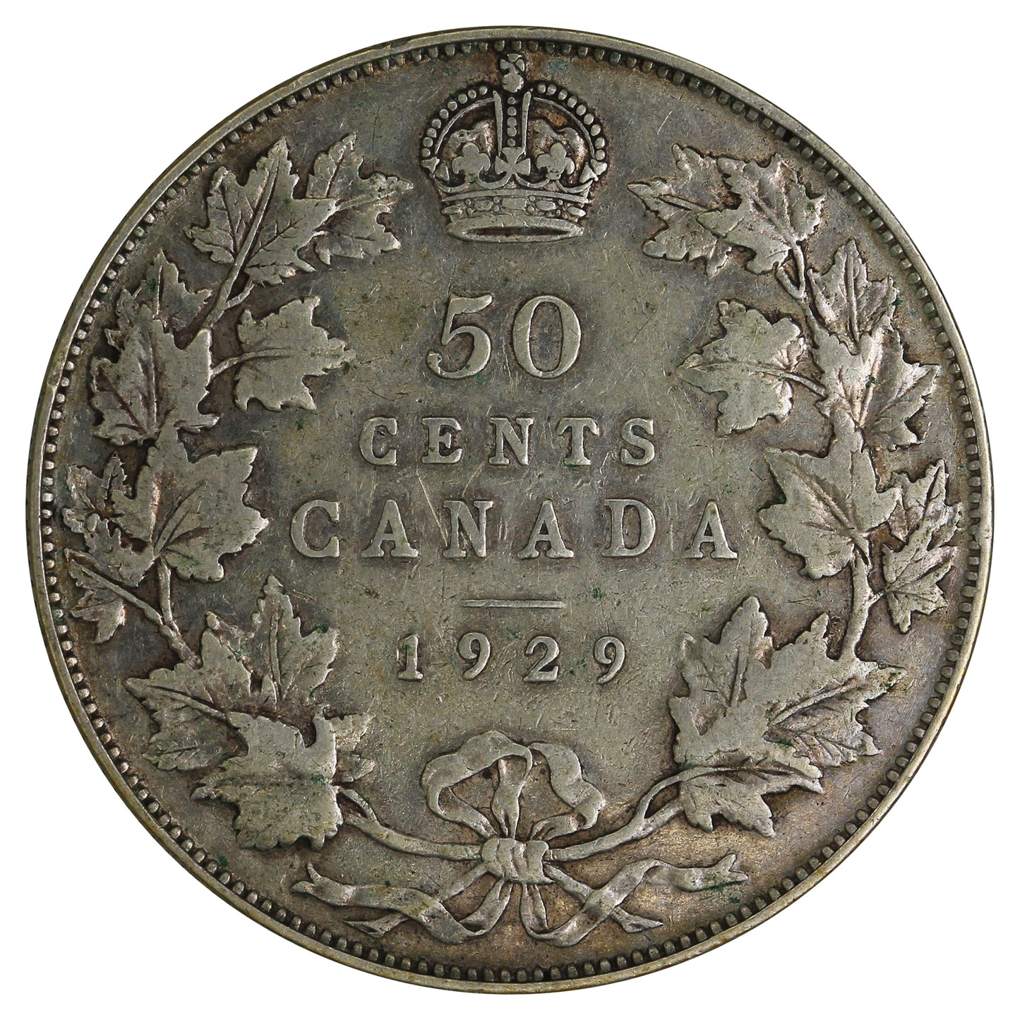 1929 Canada 50-cents Fine (F12)