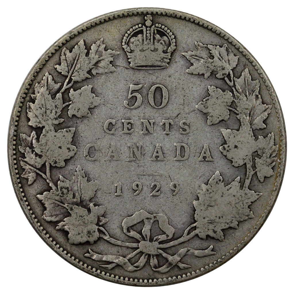 1929 Canada 50-cents G-VG (G6)